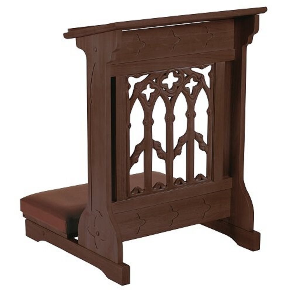 Canterbury Padded Kneeler, Maple Hardwood, Walnut Stain