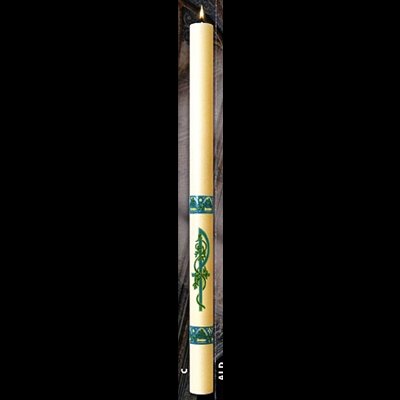 Paschal candle 3" x 48" Glorious Christ