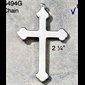 Cross and Rope Pendant Silver Plated