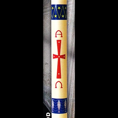 Paschal candle 3" x 36" Credo