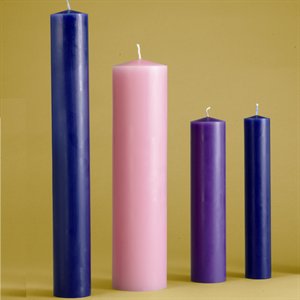 Advent candles 3" x 12" (76 x 300 mm) / Set of 4