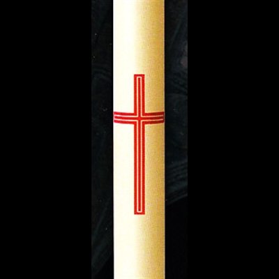 Paschal candle 2" x 36" Cross