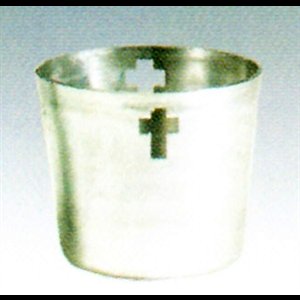 Vigil Light Aluminium Cup Silver, 2" (5.1 cm) Height