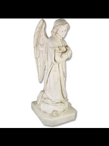 Fiberglass Shrine Angel Outdoor Statue, 39" (99 cm) Ht.