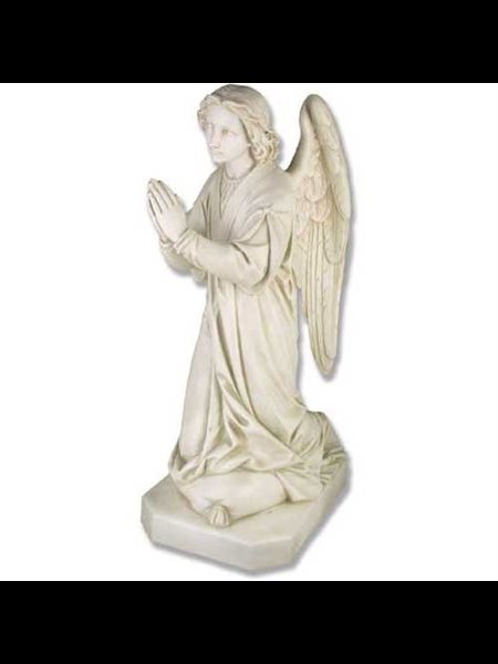 Fiberglass Shrine Angel Outdoor Statue, 39" (99 cm) Ht.