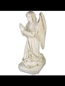 Fiberglass Shrine Angel Outdoor Statue, 39" (99 cm) Ht.