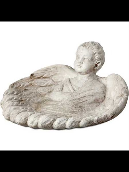 Statue Ext. Ange (Bain d'oiseaux) 22" (56 cm) Dia. en FDV