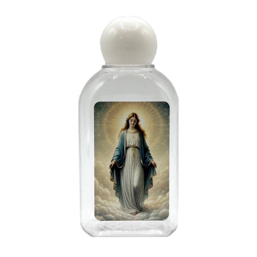 Bouteille eau bénite Immaculée Conception, 4,5 cm x 9 cm