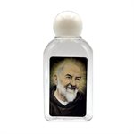 Bouteille eau bénite Padre Pio, 4,5 cm x 9 cm