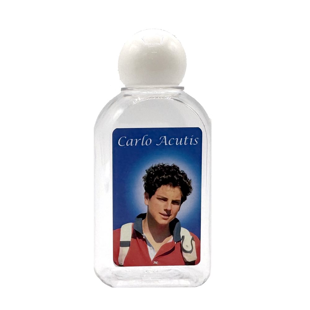 Holy Water Bottle, Carlo Acutis 1 3 / 4'' x 3 1 / 2''