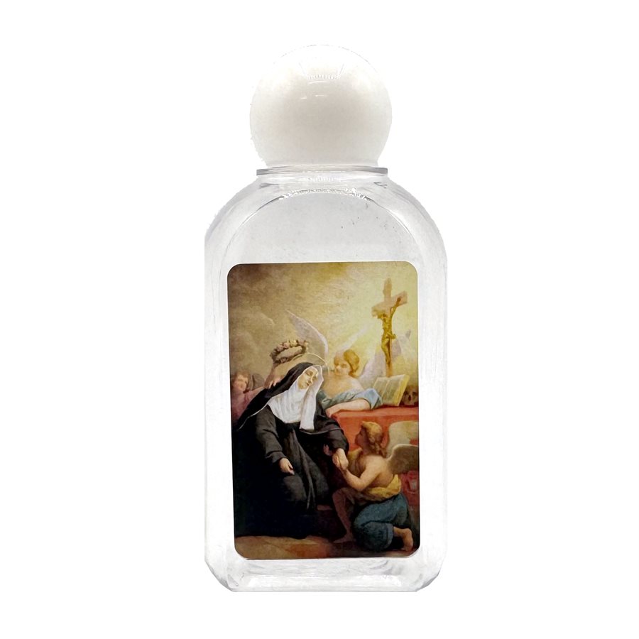Bouteille eau bénite Sainte Rita, 4,5 cm x 9 cm