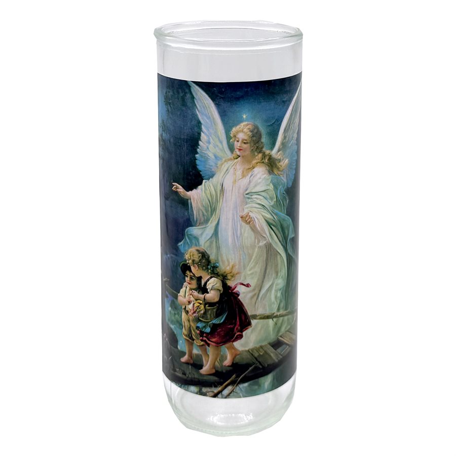 Contenant de verre, Ange Guardien, 7,6 x 21 cm / un