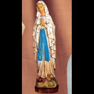 Our Lady of Lourdes Outdoor Resin Statue, 24" (61 cm)