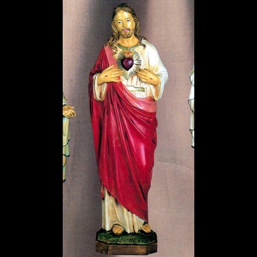 Sacred Heart of Jesus Outdoor Resin Statue, 24" (61 cm)