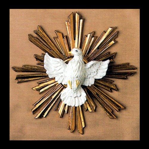 Star with Dove Color Marble Wall Plaque, 7.5" (19 cm)