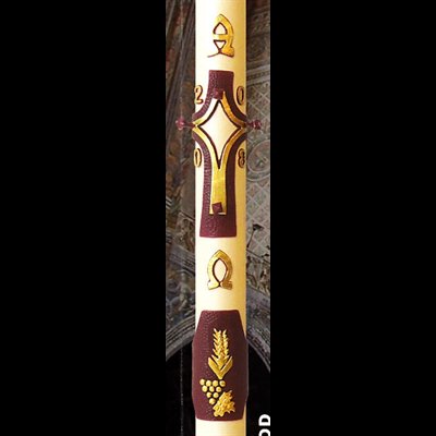 Paschal candle 2" x 30" Traditional