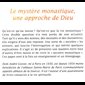 Mystère monastique, une approche de Dieu, Le