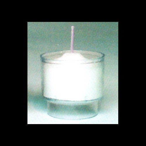 Disposable 4 hours Plastic Vigil Lights Crystal / gr. 144 un