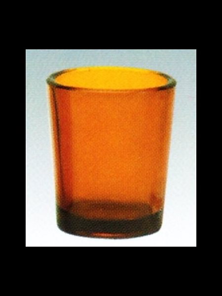 Vigil Light Glass 15hrs Amber, 2.5" (6.3 cm) Height / dz
