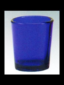 Vigil Light Glass 15hrs Dark Blue, 2.5" (6.3 cm) Height / dz